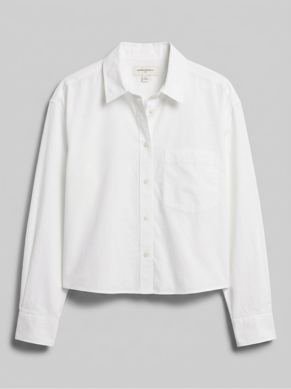 Banana Republic White Relaxed Button-Up Shirt